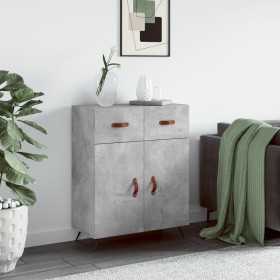 Concrete gray engineered wood sideboard 69.5x34x90 cm by vidaXL, Sideboards - Ref: Foro24-827952, Price: 80,95 €, Discount: %