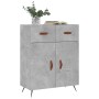 Concrete gray engineered wood sideboard 69.5x34x90 cm by vidaXL, Sideboards - Ref: Foro24-827952, Price: 80,95 €, Discount: %