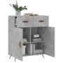 Concrete gray engineered wood sideboard 69.5x34x90 cm by vidaXL, Sideboards - Ref: Foro24-827952, Price: 80,95 €, Discount: %