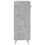 Aparador de madera de ingeniería gris hormigón 69,5x34x90 cm de vidaXL, Aparadores - Ref: Foro24-827952, Precio: 80,95 €, Des...