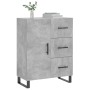 Aparador de madera de ingeniería gris hormigón 69,5x34x90 cm de vidaXL, Aparadores - Ref: Foro24-827944, Precio: 96,16 €, Des...