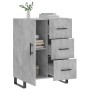 Aparador de madera de ingeniería gris hormigón 69,5x34x90 cm de vidaXL, Aparadores - Ref: Foro24-827944, Precio: 96,16 €, Des...