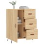 Aparador de madera de ingeniería roble Sonoma 69,5x34x90 cm de vidaXL, Aparadores - Ref: Foro24-827887, Precio: 87,70 €, Desc...