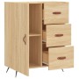 Aparador de madera de ingeniería roble Sonoma 69,5x34x90 cm de vidaXL, Aparadores - Ref: Foro24-827887, Precio: 87,70 €, Desc...