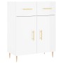 Glossy white plywood sideboard 69.5x34x90 cm by vidaXL, Sideboards - Ref: Foro24-827966, Price: 88,89 €, Discount: %