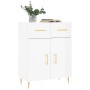 Aparador de madera contrachapada blanco brillante 69,5x34x90 cm de vidaXL, Aparadores - Ref: Foro24-827966, Precio: 88,89 €, ...