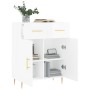 Glossy white plywood sideboard 69.5x34x90 cm by vidaXL, Sideboards - Ref: Foro24-827966, Price: 88,89 €, Discount: %