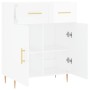 Glossy white plywood sideboard 69.5x34x90 cm by vidaXL, Sideboards - Ref: Foro24-827966, Price: 88,89 €, Discount: %