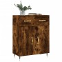 Smoked oak engineered wood sideboard 69.5x34x90 cm by vidaXL, Sideboards - Ref: Foro24-827961, Price: 80,99 €, Discount: %