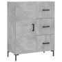 Aparador de madera de ingeniería gris hormigón 69,5x34x90 cm de vidaXL, Aparadores - Ref: Foro24-827920, Precio: 92,89 €, Des...