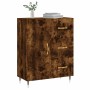 Smoked oak engineered wood sideboard 69.5x34x90 cm by vidaXL, Sideboards - Ref: Foro24-827897, Price: 90,99 €, Discount: %