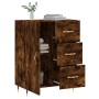 Aparador de madera de ingeniería roble ahumado 69,5x34x90 cm de vidaXL, Aparadores - Ref: Foro24-827897, Precio: 90,47 €, Des...