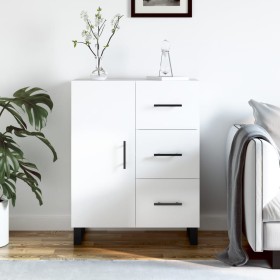 Bright white plywood sideboard 69.5x34x90 cm by vidaXL, Sideboards - Ref: Foro24-827942, Price: 106,99 €, Discount: %