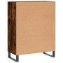 Aparador de madera de ingeniería roble ahumado 69,5x34x90 cm de vidaXL, Aparadores - Ref: Foro24-827881, Precio: 105,26 €, De...