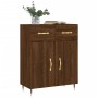 Engineered wood brown oak sideboard 69.5x34x90 cm by vidaXL, Sideboards - Ref: Foro24-827963, Price: 83,66 €, Discount: %