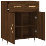 Aparador de madera de ingeniería marrón roble 69,5x34x90 cm de vidaXL, Aparadores - Ref: Foro24-827963, Precio: 83,66 €, Desc...