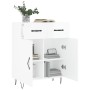 Glossy white plywood sideboard 69.5x34x90 cm by vidaXL, Sideboards - Ref: Foro24-827974, Price: 86,87 €, Discount: %