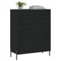 Black engineered wood sideboard 69.5x34x90 cm by vidaXL, Sideboards - Ref: Foro24-827861, Price: 107,68 €, Discount: %