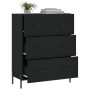 Black engineered wood sideboard 69.5x34x90 cm by vidaXL, Sideboards - Ref: Foro24-827861, Price: 107,68 €, Discount: %