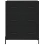 Aparador de madera de ingeniería negro 69,5x34x90 cm de vidaXL, Aparadores - Ref: Foro24-827861, Precio: 108,23 €, Descuento: %