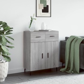 Sonoma gray engineered wood sideboard 69.5x34x90 cm by vidaXL, Sideboards - Ref: Foro24-828002, Price: 93,58 €, Discount: %