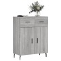 Aparador de madera de ingeniería gris Sonoma 69,5x34x90 cm de vidaXL, Aparadores - Ref: Foro24-828002, Precio: 93,58 €, Descu...