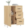 Aparador de madera de ingeniería roble Sonoma 69,5x34x90 cm de vidaXL, Aparadores - Ref: Foro24-827911, Precio: 87,47 €, Desc...