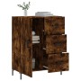 Aparador de madera de ingeniería roble ahumado 69,5x34x90 cm de vidaXL, Aparadores - Ref: Foro24-827921, Precio: 92,89 €, Des...