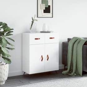 Glossy white plywood sideboard 69.5x34x90 cm by vidaXL, Sideboards - Ref: Foro24-827950, Price: 87,99 €, Discount: %