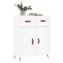 Hochglanzweißes Sperrholz-Sideboard 69,5 x 34 x 90 cm von vidaXL, Sideboards - Ref: Foro24-827950, Preis: 88,64 €, Rabatt: %