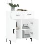 Bright white plywood sideboard 69.5x34x90 cm by vidaXL, Sideboards - Ref: Foro24-827982, Price: 94,97 €, Discount: %