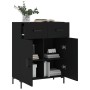 Black engineered wood sideboard 69.5x34x90 cm by vidaXL, Sideboards - Ref: Foro24-827981, Price: 98,48 €, Discount: %