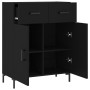 Black engineered wood sideboard 69.5x34x90 cm by vidaXL, Sideboards - Ref: Foro24-827981, Price: 98,48 €, Discount: %