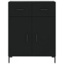 Black engineered wood sideboard 69.5x34x90 cm by vidaXL, Sideboards - Ref: Foro24-827981, Price: 98,48 €, Discount: %