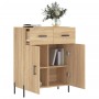 Sideboard aus Sonoma-Eichenholzwerkstoff, 69,5 x 34 x 90 cm von vidaXL, Sideboards - Ref: Foro24-827991, Preis: 91,75 €, Raba...