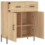 Sonoma Oak Engineered Wood Sideboard 69.5x34x90 cm by vidaXL, Sideboards - Ref: Foro24-827991, Price: 91,75 €, Discount: %