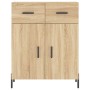 Sonoma Oak Engineered Wood Sideboard 69.5x34x90 cm by vidaXL, Sideboards - Ref: Foro24-827991, Price: 91,75 €, Discount: %