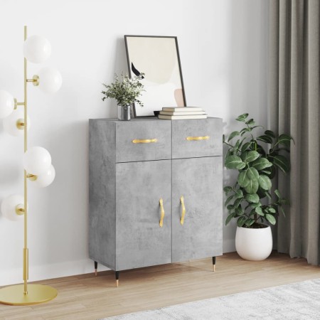 Concrete gray engineered wood sideboard 69.5x34x90 cm by vidaXL, Sideboards - Ref: Foro24-827960, Price: 81,80 €, Discount: %