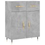 Concrete gray engineered wood sideboard 69.5x34x90 cm by vidaXL, Sideboards - Ref: Foro24-827960, Price: 81,69 €, Discount: %