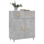 Betongraues Sideboard aus Holzwerkstoff, 69,5 x 34 x 90 cm von vidaXL, Sideboards - Ref: Foro24-827960, Preis: 81,69 €, Rabat...