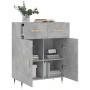 Aparador de madera de ingeniería gris hormigón 69,5x34x90 cm de vidaXL, Aparadores - Ref: Foro24-827960, Precio: 81,69 €, Des...