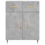 Concrete gray engineered wood sideboard 69.5x34x90 cm by vidaXL, Sideboards - Ref: Foro24-827960, Price: 81,69 €, Discount: %