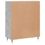 Aparador de madera de ingeniería gris hormigón 69,5x34x90 cm de vidaXL, Aparadores - Ref: Foro24-827960, Precio: 81,69 €, Des...