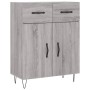 Sonoma gray engineered wood sideboard 69.5x34x90 cm by vidaXL, Sideboards - Ref: Foro24-827978, Price: 82,64 €, Discount: %