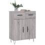 Aparador de madera de ingeniería gris Sonoma 69,5x34x90 cm de vidaXL, Aparadores - Ref: Foro24-827978, Precio: 82,64 €, Descu...