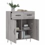 Aparador de madera de ingeniería gris Sonoma 69,5x34x90 cm de vidaXL, Aparadores - Ref: Foro24-827978, Precio: 82,64 €, Descu...