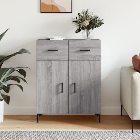 Sonoma gray engineered wood sideboard 69.5x34x90 cm by vidaXL, Sideboards - Ref: Foro24-827986, Price: 92,99 €, Discount: %