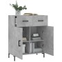 Aparador de madera de ingeniería gris hormigón 69,5x34x90 cm de vidaXL, Aparadores - Ref: Foro24-827984, Precio: 85,70 €, Des...