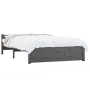 Estructura de cama madera maciza gris 120x200 cm de vidaXL, Camas y somieres - Ref: Foro24-815041, Precio: 186,99 €, Descuent...