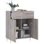 Aparador de madera de ingeniería gris Sonoma 69,5x34x90 cm de vidaXL, Aparadores - Ref: Foro24-827970, Precio: 82,46 €, Descu...